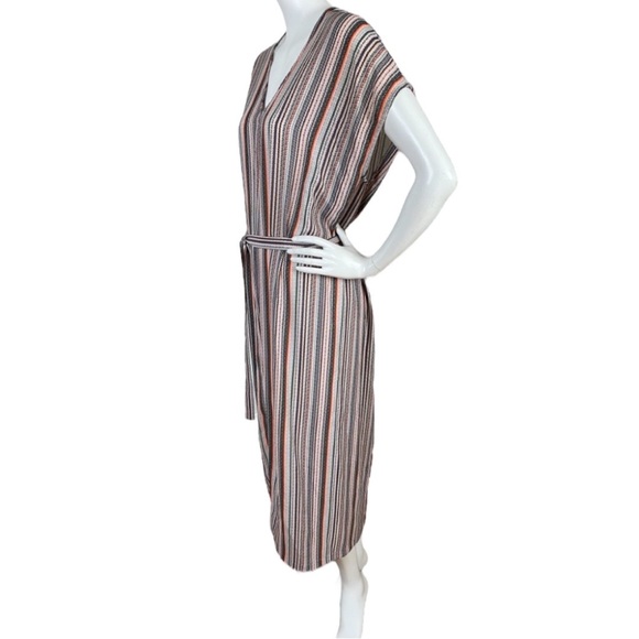 dRA Antropologie Boho Midi Pullover Multicolored Striped Sleeveless Dress Small - Picture 4 of 16